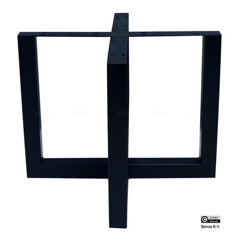 Onderstel Eettafel Zwart (2 delen)