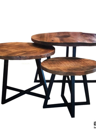 Salontafel met Trapezium Poot Set van 3