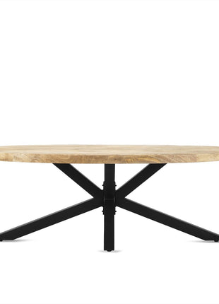 Salontafel Ellips met Spiderleg 130