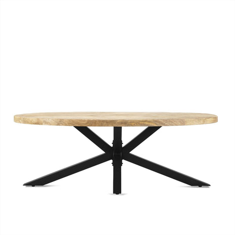 Salontafel Ellips met Spiderleg 130