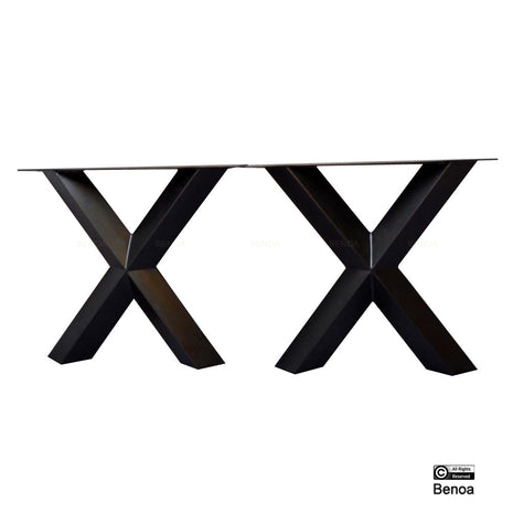 Onderstel X Diamand Eettafel Set van 2