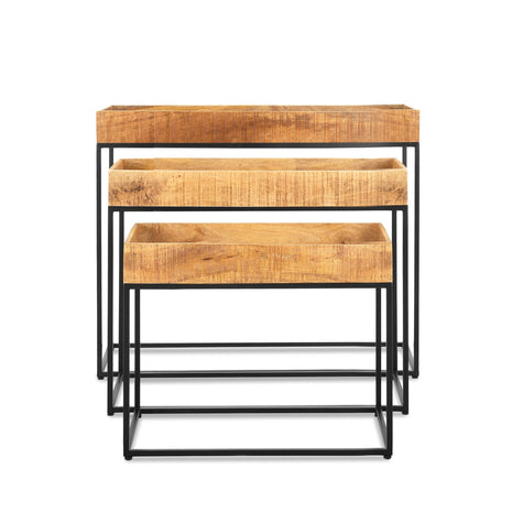 Sidetable met Rand Set van 3
