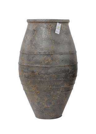 Vaas Gemeleerd Antraciet Groot