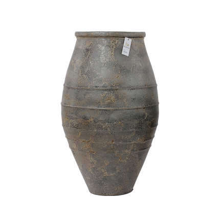 Vaas Gemeleerd Antraciet Groot