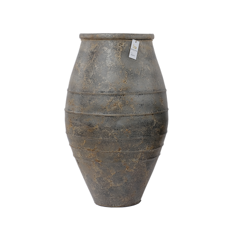 Vaas Gemeleerd Antraciet Groot