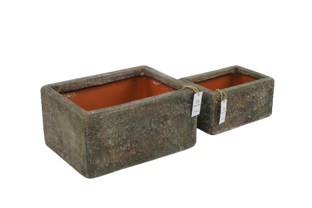 Vazen Rechthoekig Set van 2