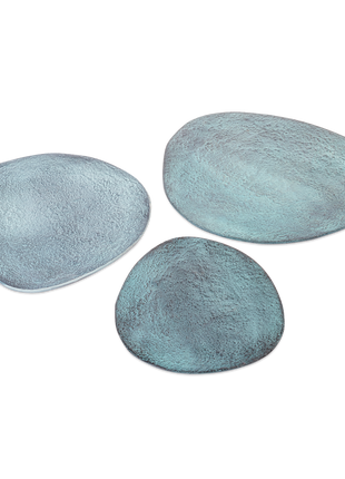 Bord Decoratief Blauw Patina Groot