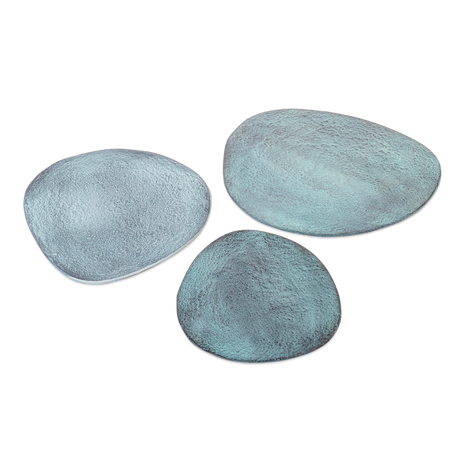 Bord Decoratief Blauw Patina Groot