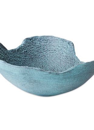 Schaal Decoratief Blauw Patina Middel