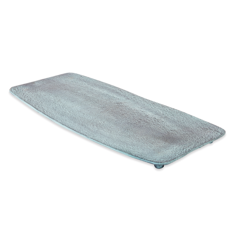 Bord Rechthoek Decoratief Blauw Patina Groot