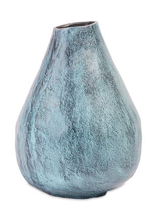 Vaasje Blauw Patina