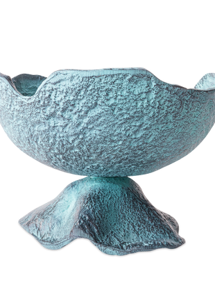 Schaal Decoratief Blauw Patina