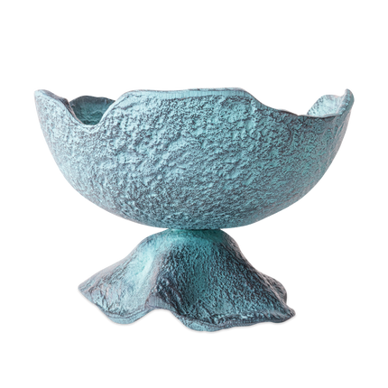 Schaal Decoratief Blauw Patina