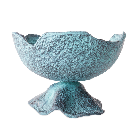 Schaal Decoratief Blauw Patina