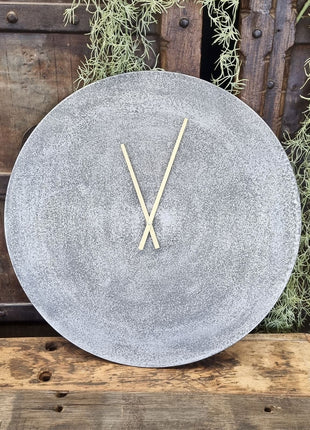 Wandklok Rond Zilver