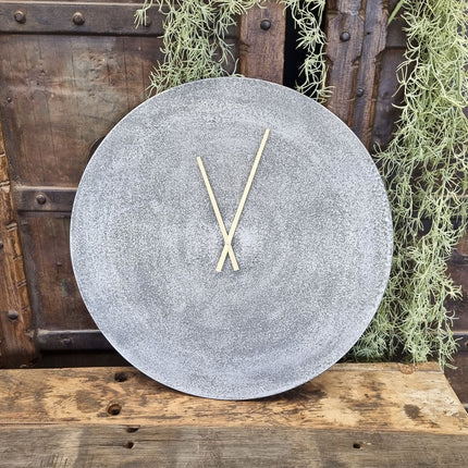 Wandklok Rond Zilver