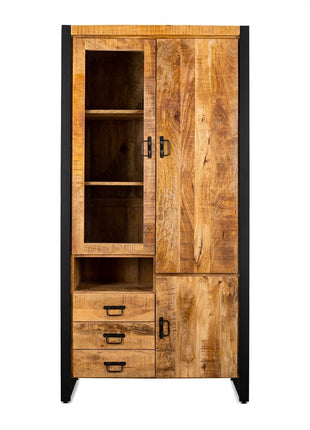 Vitrine Kast Britt Glazen Deur Links
