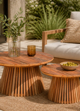 Tuin Salontafel Negara Teak Kegel 80