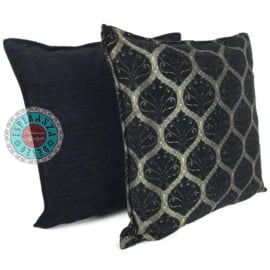 Honingraat black kussenhoes/cushion cover ± 70x70cm
