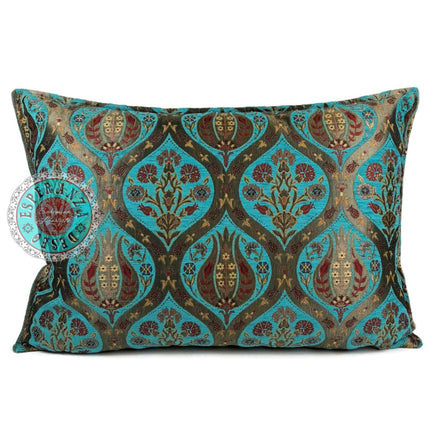 Tulip turquoise kussenhoes/cushion cover ± 50x70cm