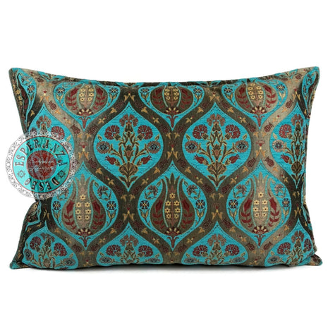 Tulip turquoise kussenhoes/cushion cover ± 50x70cm