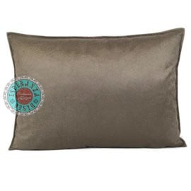 Velvet kussen taupe 50 x 70 cm