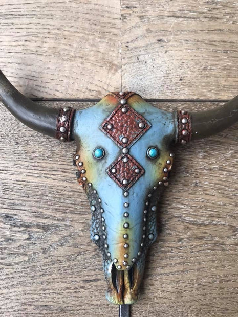 Kapstokje blauw 20 x 20 cm