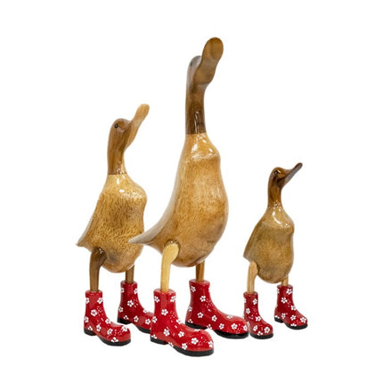 Eenden rood set van 3