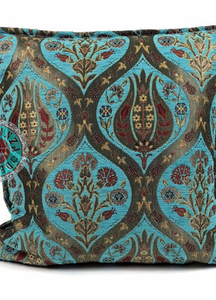 Tulip turquoise kussenhoes/cushion cover ± 45x45cm