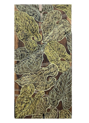 Suarhouten wandpaneel Leaf XL