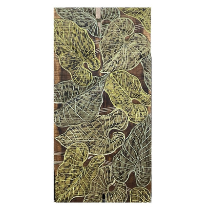 Suarhouten wandpaneel Leaf XL
