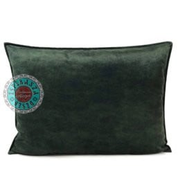 Velvet kussen donkergroen 50 x 70 cm
