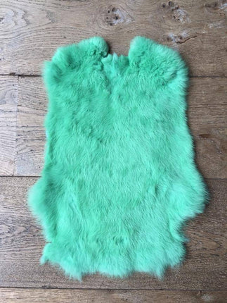 Konijnenvacht S bont groen