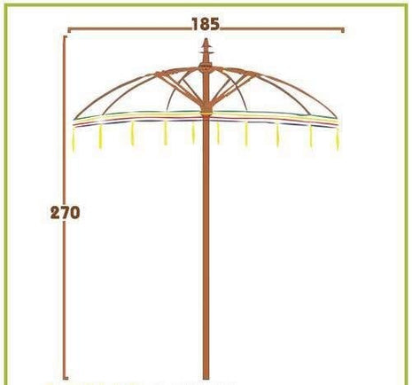 parasol groot oranje