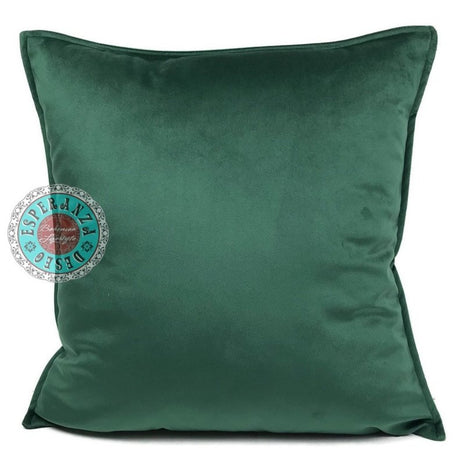 Velvet kussen groen 45 x 45