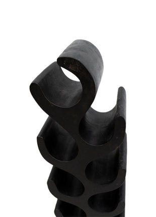 Suarhouten wijnrek Zwart