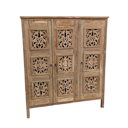 Teakhoutenkast 180x160  RC teak