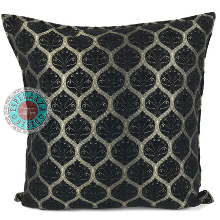 Honingraat black kussenhoes/cushion cover ± 45x45cm