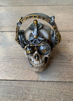 Skull 40 cm  gold