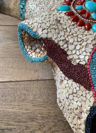 Skull mosaic ingelegd