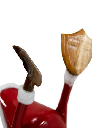 Houten fleshouder eend