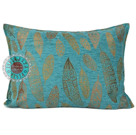 Turqoise Coral kussenhoes 70 x 70 cm