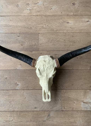 Longhoorn gegraveerd 1 meter breed