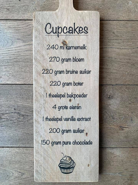 Tapasplank cupcake