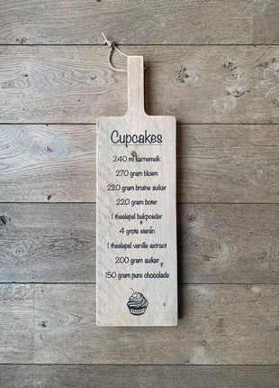 Tapasplank cupcake