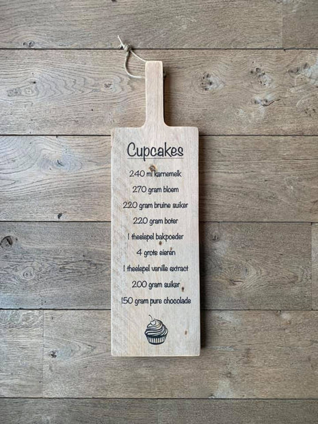 Tapasplank cupcake