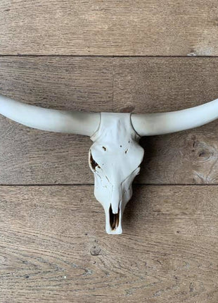 Skull effen wit  zwarte uiteinden