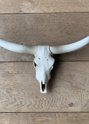 Skull effen wit  zwarte uiteinden