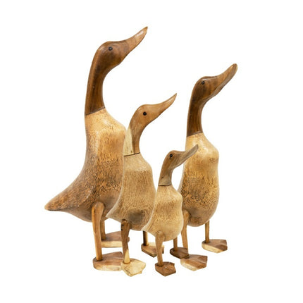 Houten eenden set van 4