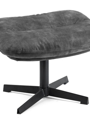 Poef velvet dark grey